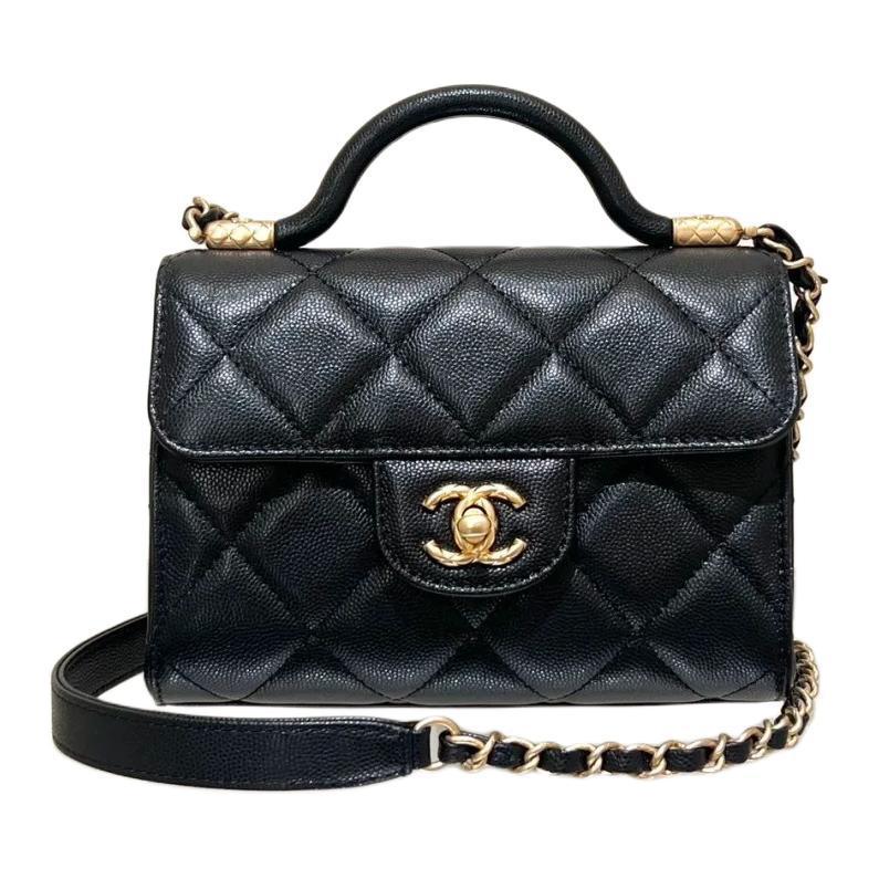 Женская сумка Chanel 24A Flap Bag (черная)