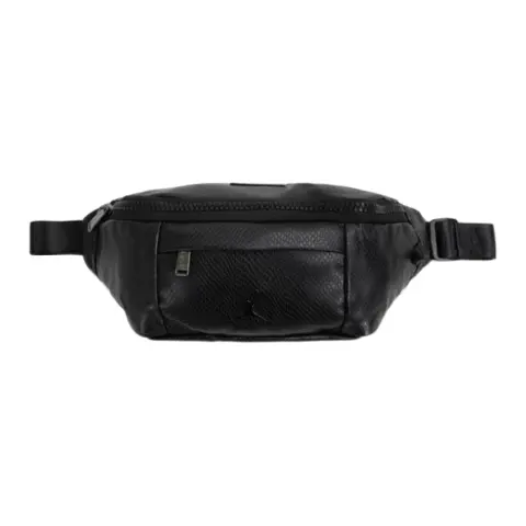 Jordan Casual Artificial Leather Crossbody Bag, Sling Bag, Fanny Pack Regular Unisex Black