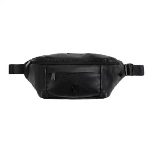 Jordan Casual Artificial Leather Crossbody Bag, Sling Bag, Fanny Pack Regular Unisex Black