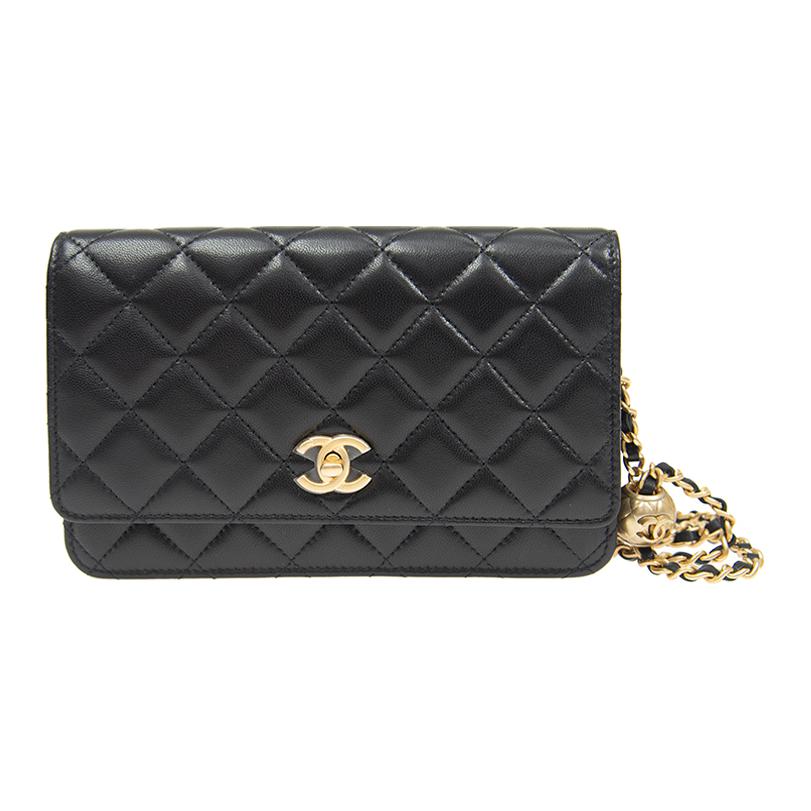 Женская сумка Chanel WOC 24K (черная)