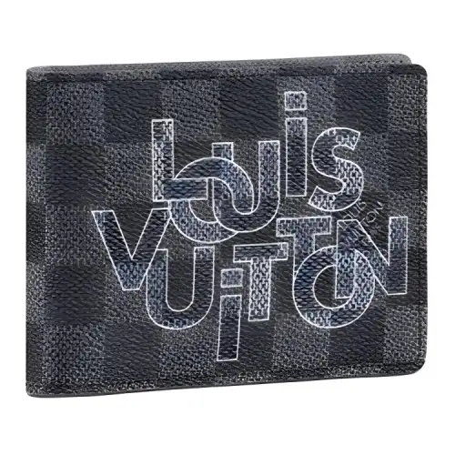 LOUIS VUITTON Multiple Canvas With Leather Wallet Handbag Women's Black