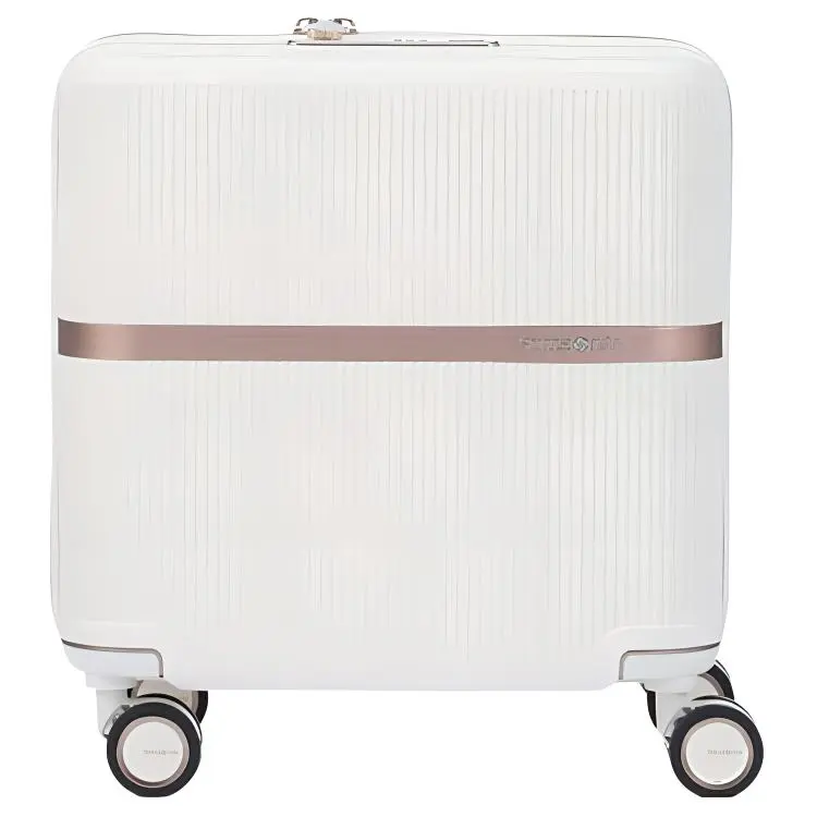 SAMSONITE MINTER Polycarbonate Luggage Suitcase For Air Travel 15 Inch Unisex Ecru