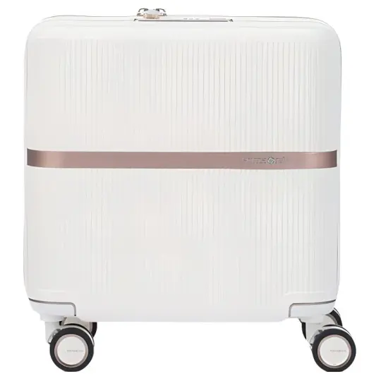 SAMSONITE MINTER Polycarbonate Luggage Suitcase For Air Travel 15 Inch Unisex Ecru