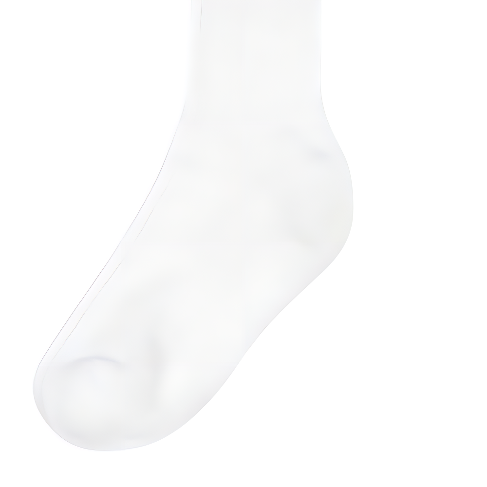 Balenciaga Knee High Socks Regular Fit Unisex 1 Pack White