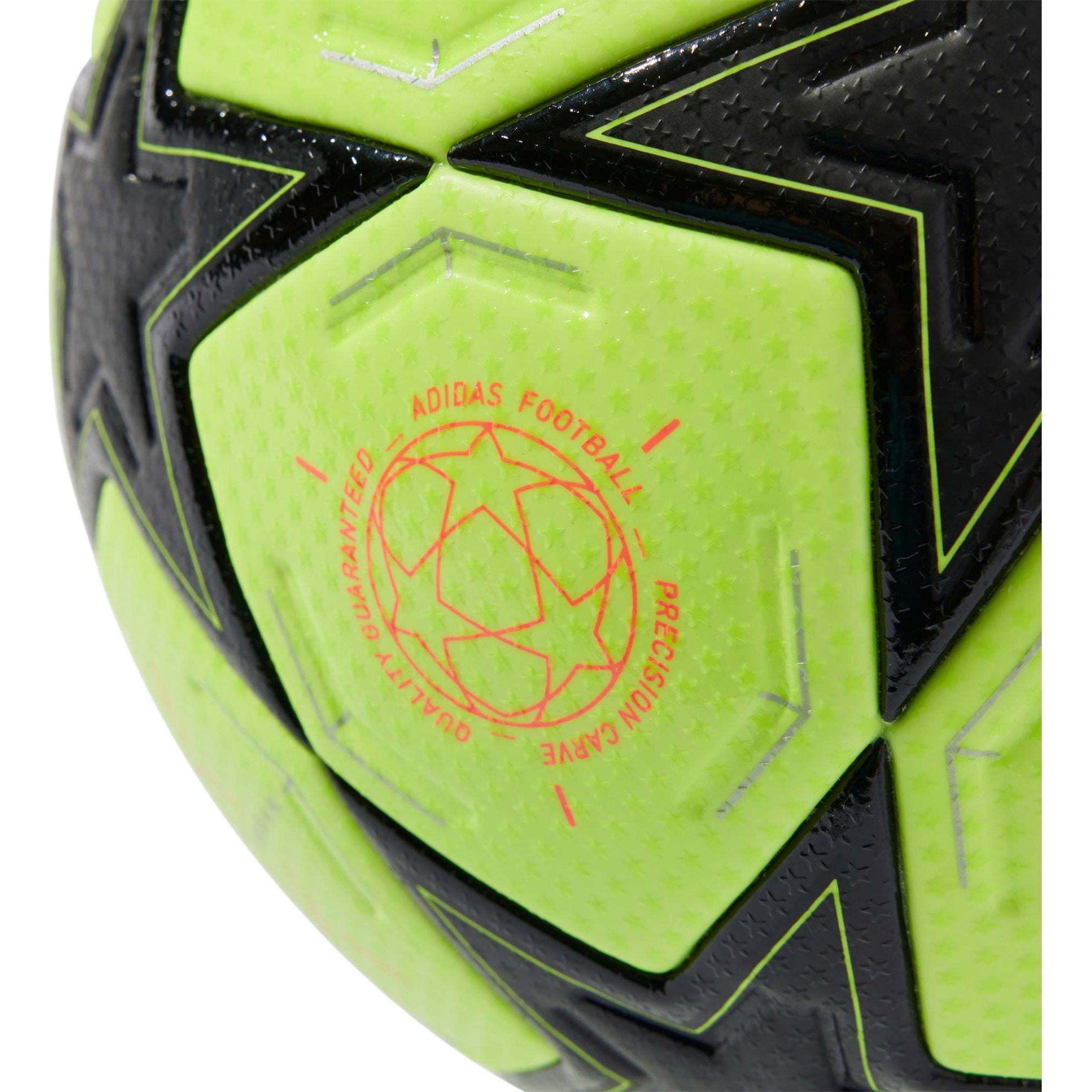 Adidas Size 5 Soccer Ball Pu Seamless Thermal bonding Unisex Bright Yellow Neon Black