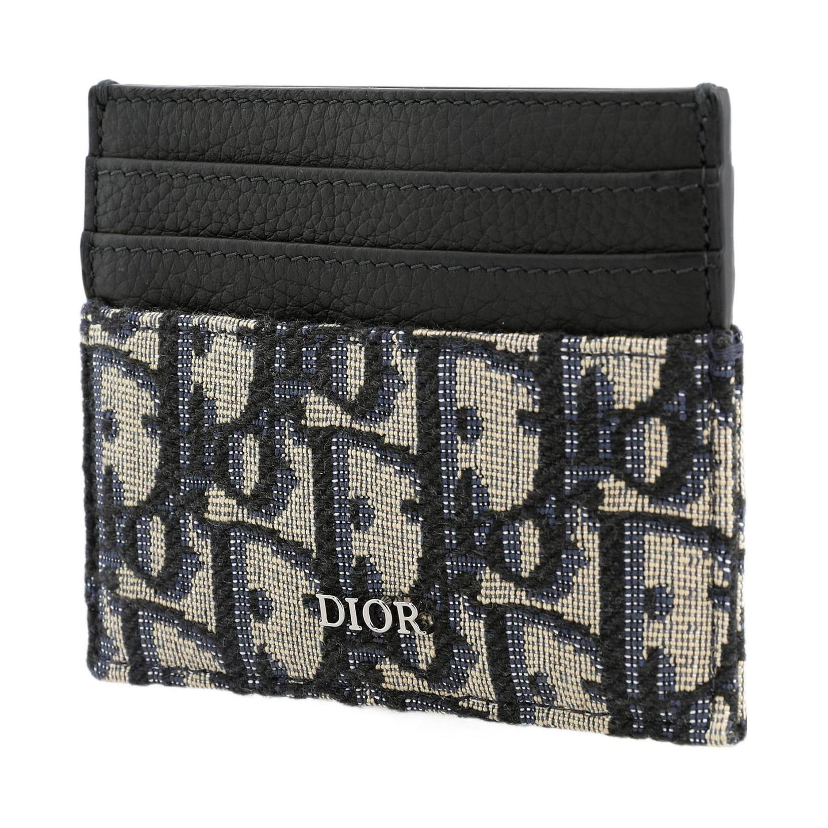 Мужской кардхолдер Dior (бежево-черный) — фото 2
