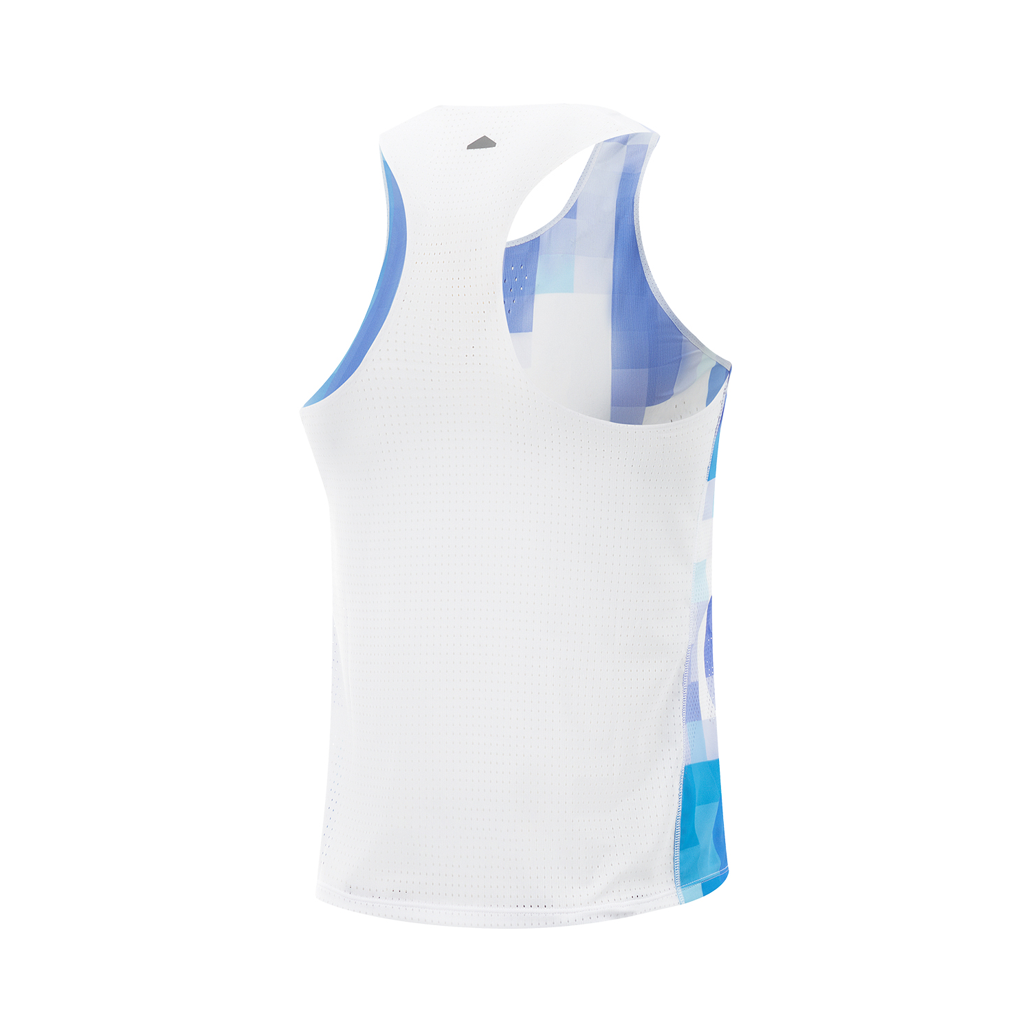 Li Ning Running Collection Running Tank Top Men’s Standard White/Fluorescent Star Purple/Island Blue Full Print