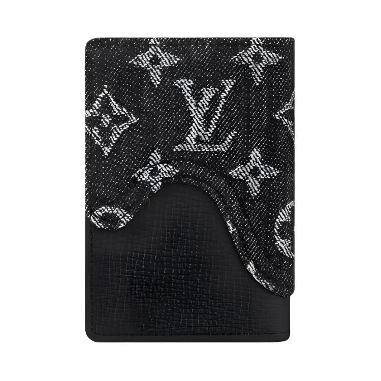 Мужской кошелек Louis Vuitton x NIGO (черный) — фото 3