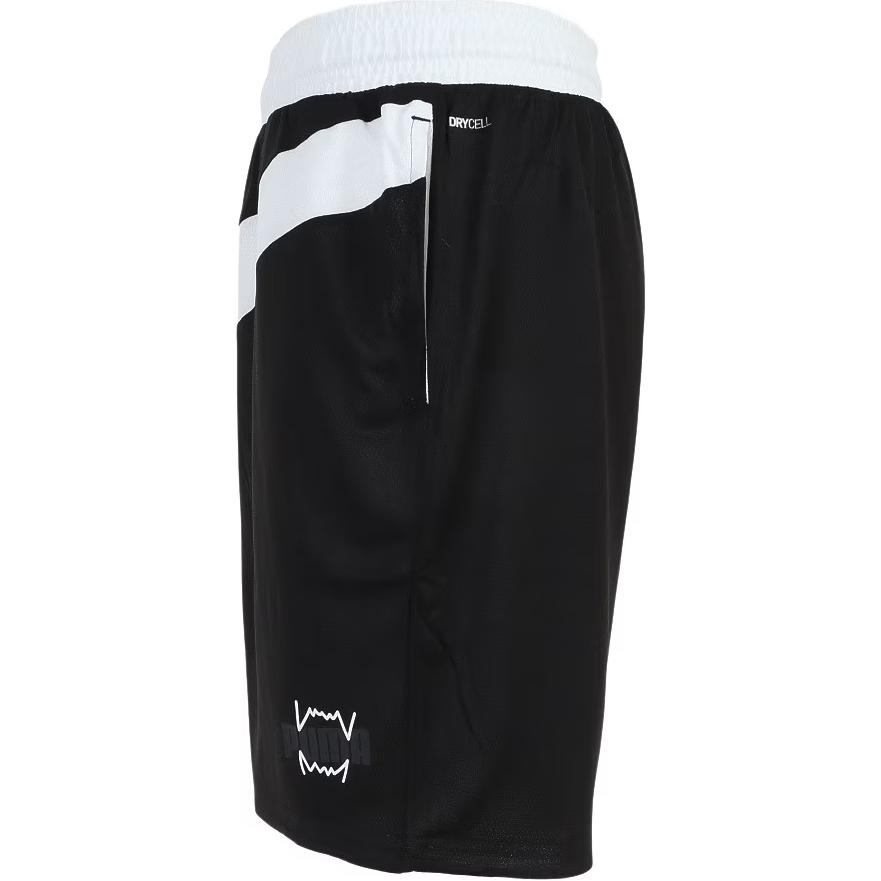 PUMA TEAMWEAR FLARE Basketball Shorts Men’s Black White