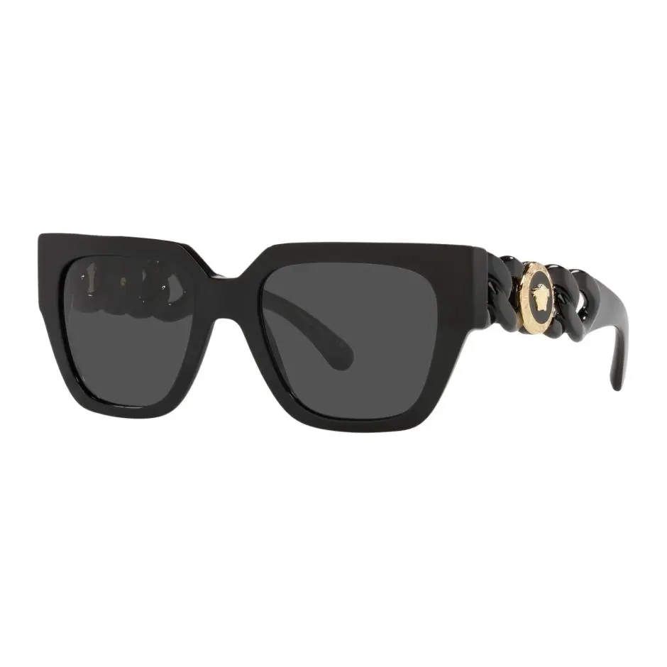 VERSACE Square Sunglasses Women's Black