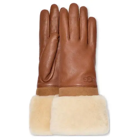 UGG Sheepskin Gloves Women's Chestnut