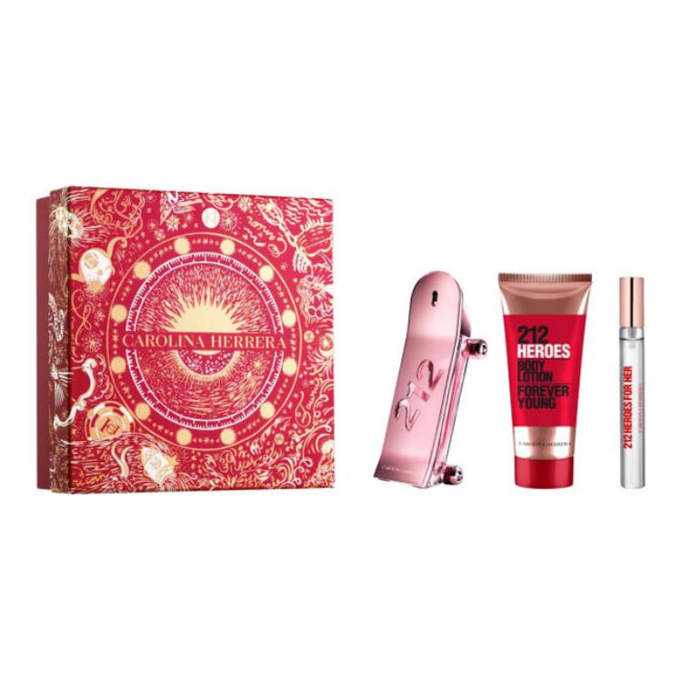 KALUOLINNA 212 Hero For Her Perfume Sets Eau De Parfum 80ml Perfume+100ml Body Lotion+10ml Sample Perfume