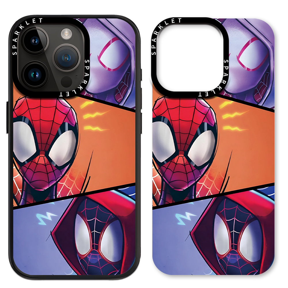 Disney Disney ABS+PC material Marvel Spider-Man Parallel Universe Magnetic Replaceable Case Advanced Wireless Charging Mobile Phone Case Suitable for Apple/apple 16/15/14/13 PRO/MAX Cartoon Anime Trendy Cool