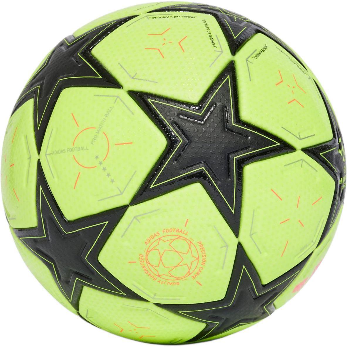 Adidas Size 5 Soccer Ball Pu Seamless Thermal bonding Unisex Bright Yellow Neon Black