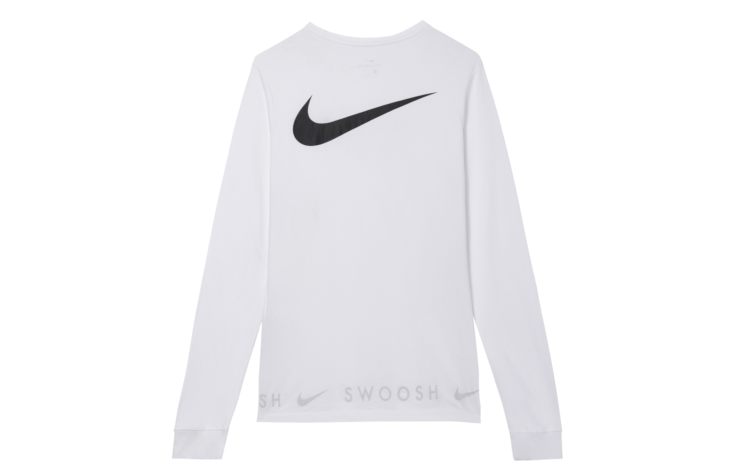 Мужской лонгслив Nike Sportswear Swoosh (белый) — фото 2