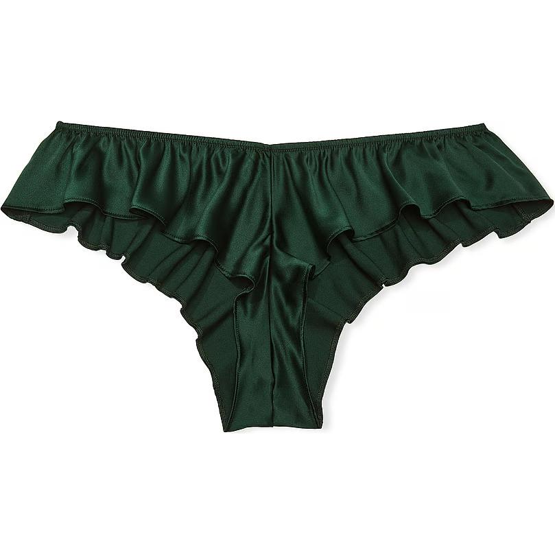 Женские трусы Victoria's Secret Very Sexy Satin Bows Cheeky Panty (зеленые)