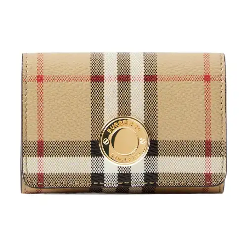 Burberry Leather One Shoulder Crossbody Card Holder Women's Archive Beige