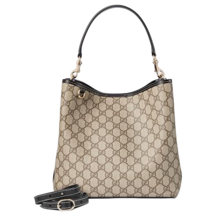 Женская сумка Gucci GG (бежево-коричневая)
