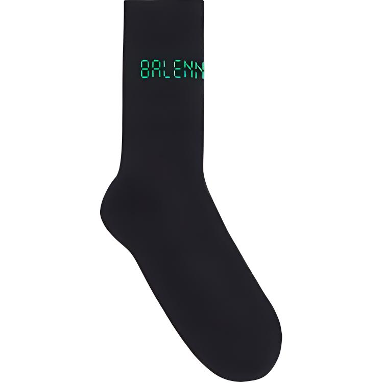Balenciaga FW22 Crew Socks Women’s 1 Pack Black