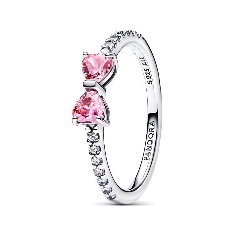 Pandora Pandora, design synthesized ring with bow, silver 925 sample