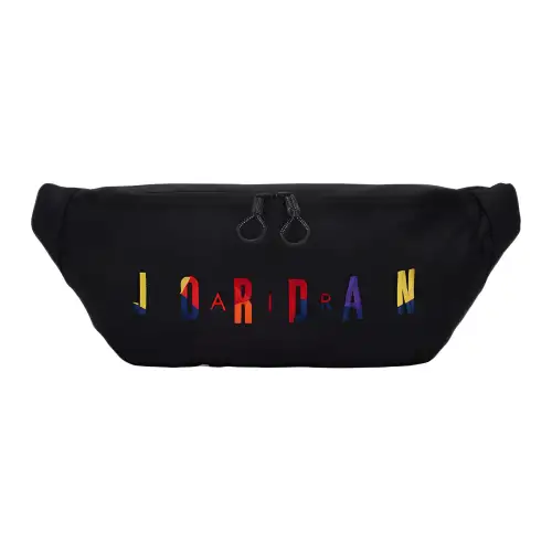 Jordan Polyester Crossbody Bag, Fanny Pack Regular Unisex Black