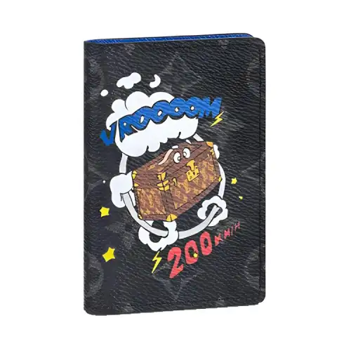 LOUIS VUITTON Pocket Organizer Monogram Eclipse Black