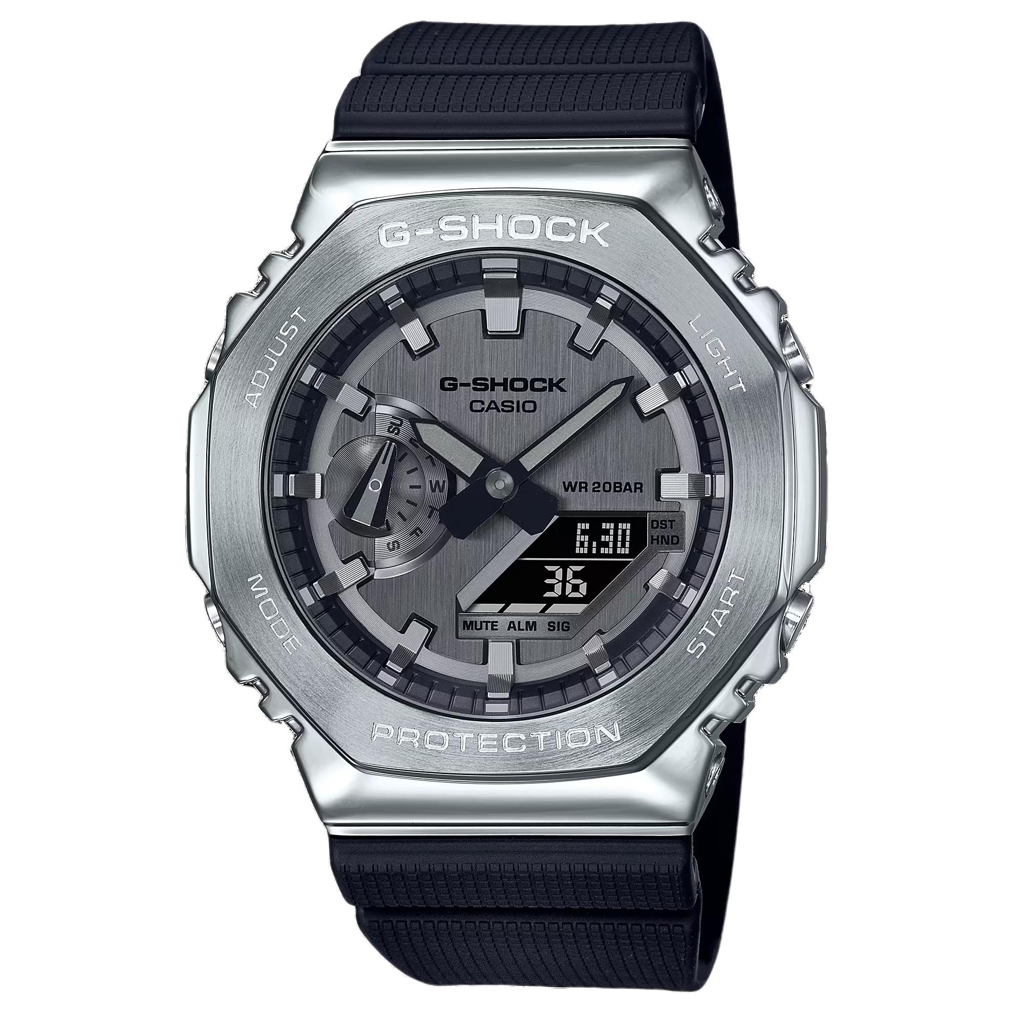 Мужские наручные часы Casio G-STEEL (серебристые)