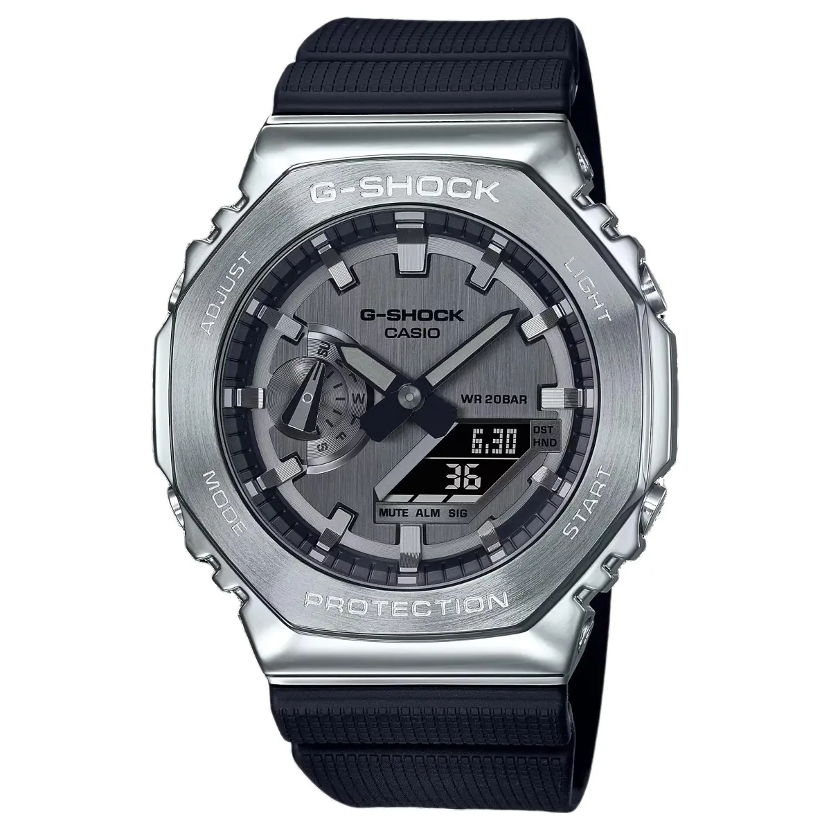 CASIO Men G-STEEL Series Silver Watch GM-2100-1A
