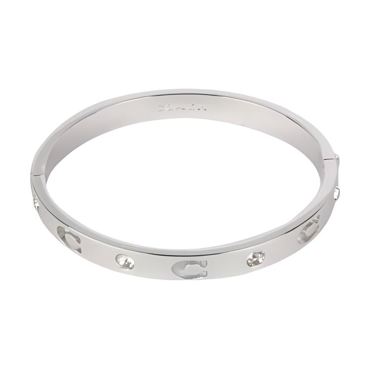 Женский браслет COACH Brass Bracelet (серебряный)