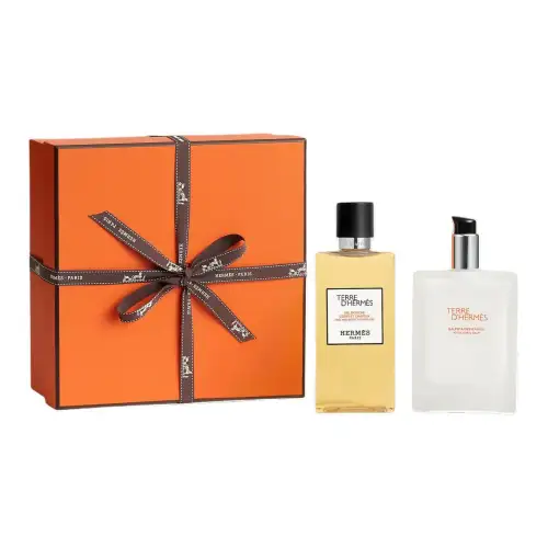 HERMES Men's shower gel aftershave, moisturizing skin care set, 100 ml, 200 ml