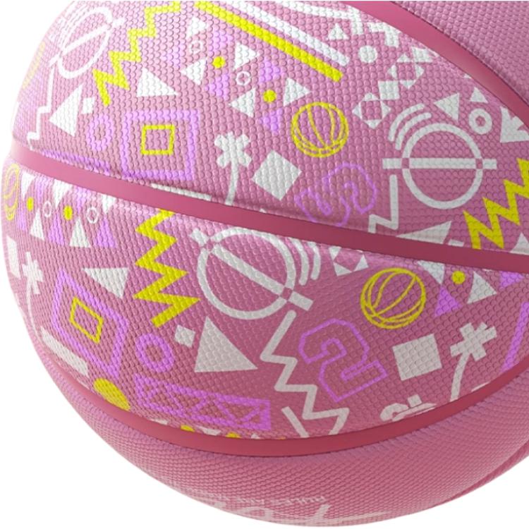 Li Ning Badfive Rubber Basketball Cherry Blossom Pink Training Women’s