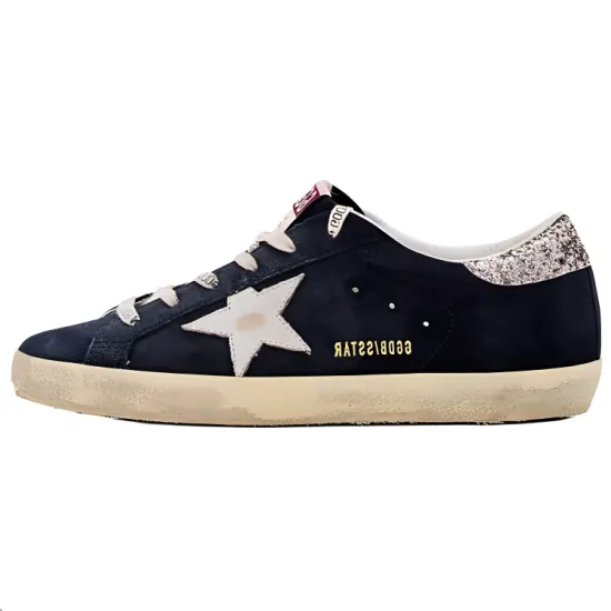 Golden Goose Super-Star Skateboard Shoes Women's Low-Top Blue