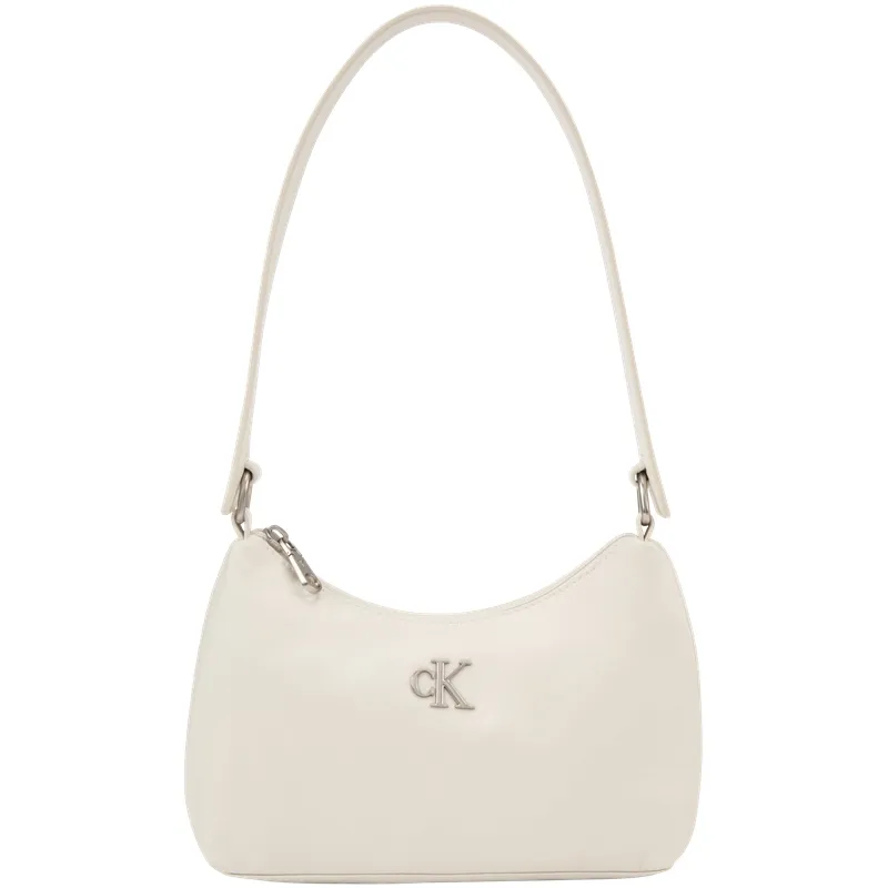 CALVIN KLEIN Fabric Shoulder Bag Medium Women's Ivory
