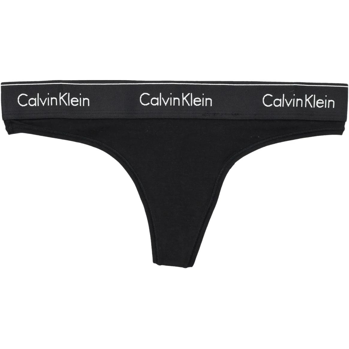 Женские трусы CALVIN KLEIN Тонг (черные)