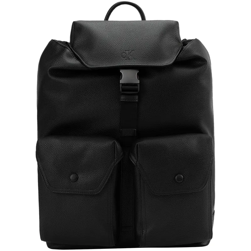 CALVIN KLEIN Synthetic Material Backpack Regular Men's Space Black