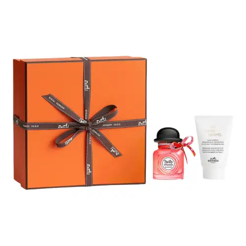 HERMES Hand cream, gift box, perfume, set contains rose, 30 ml, 50 ml