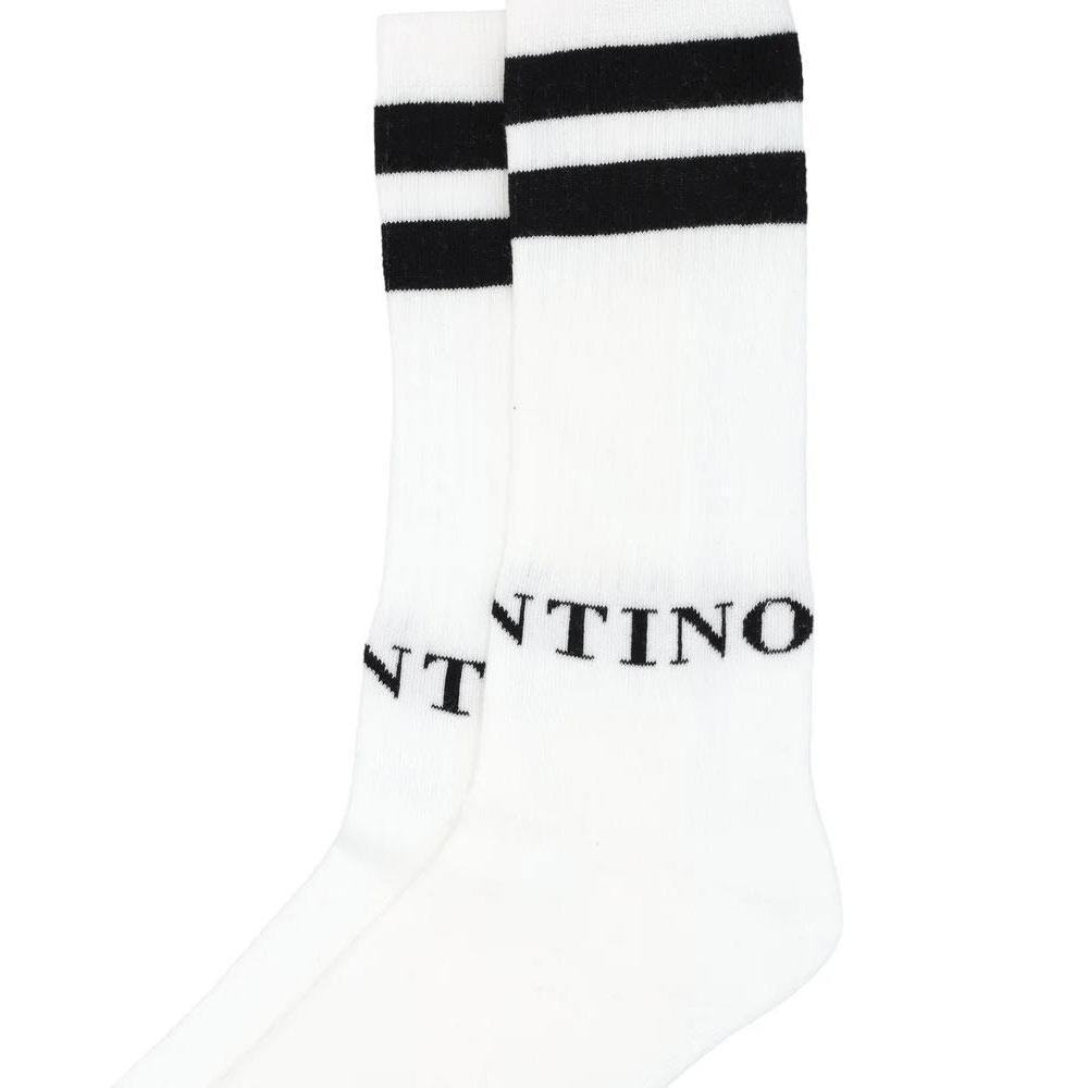 Valentino Knee High Socks Men’s 1 Pack White