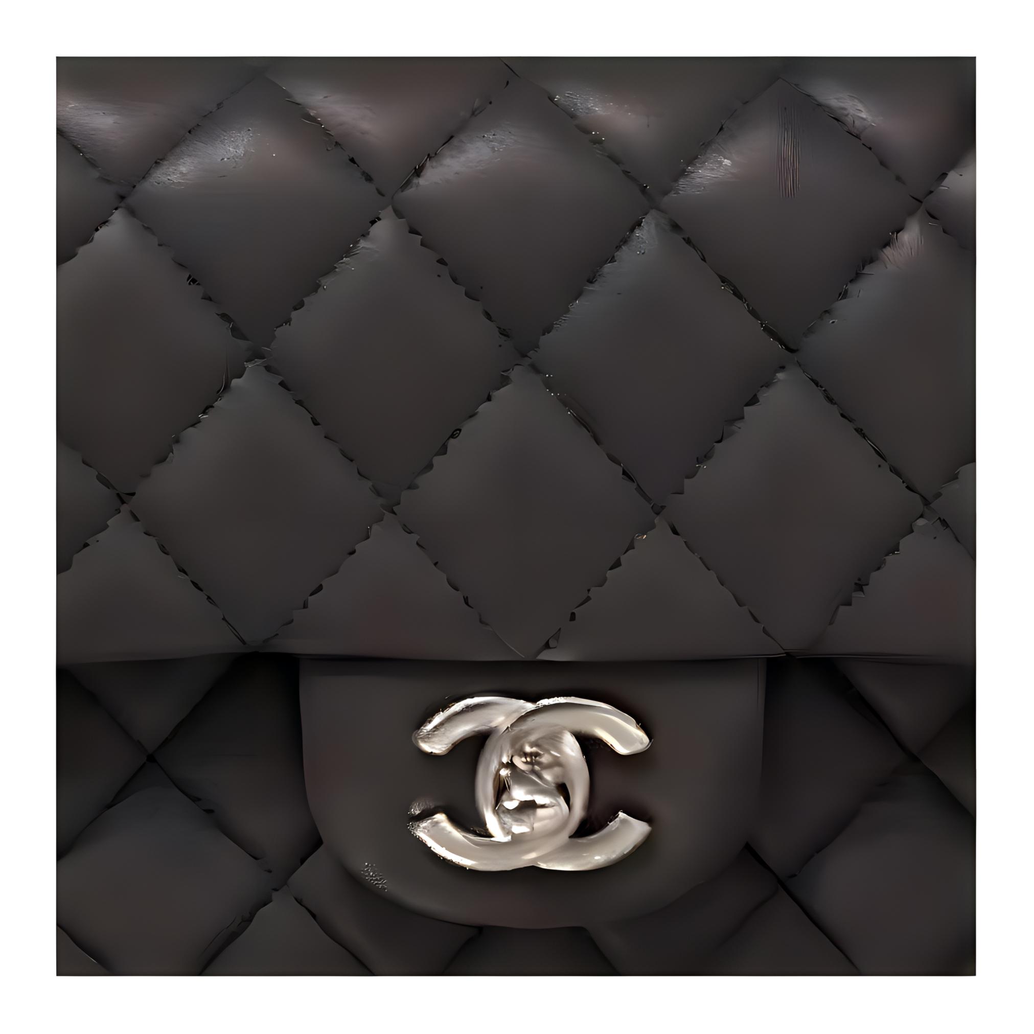 Женские сумка Chanel Classic Flap CF mini Bag (темно-серый) — фото 2
