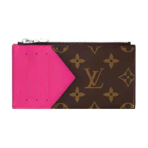 LOUIS VUITTON Coin Card Holder Colormania Fuchsia