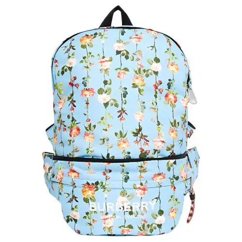 Burberry Polyamide With Leather Backpack Fanny Pack Kids' Blue