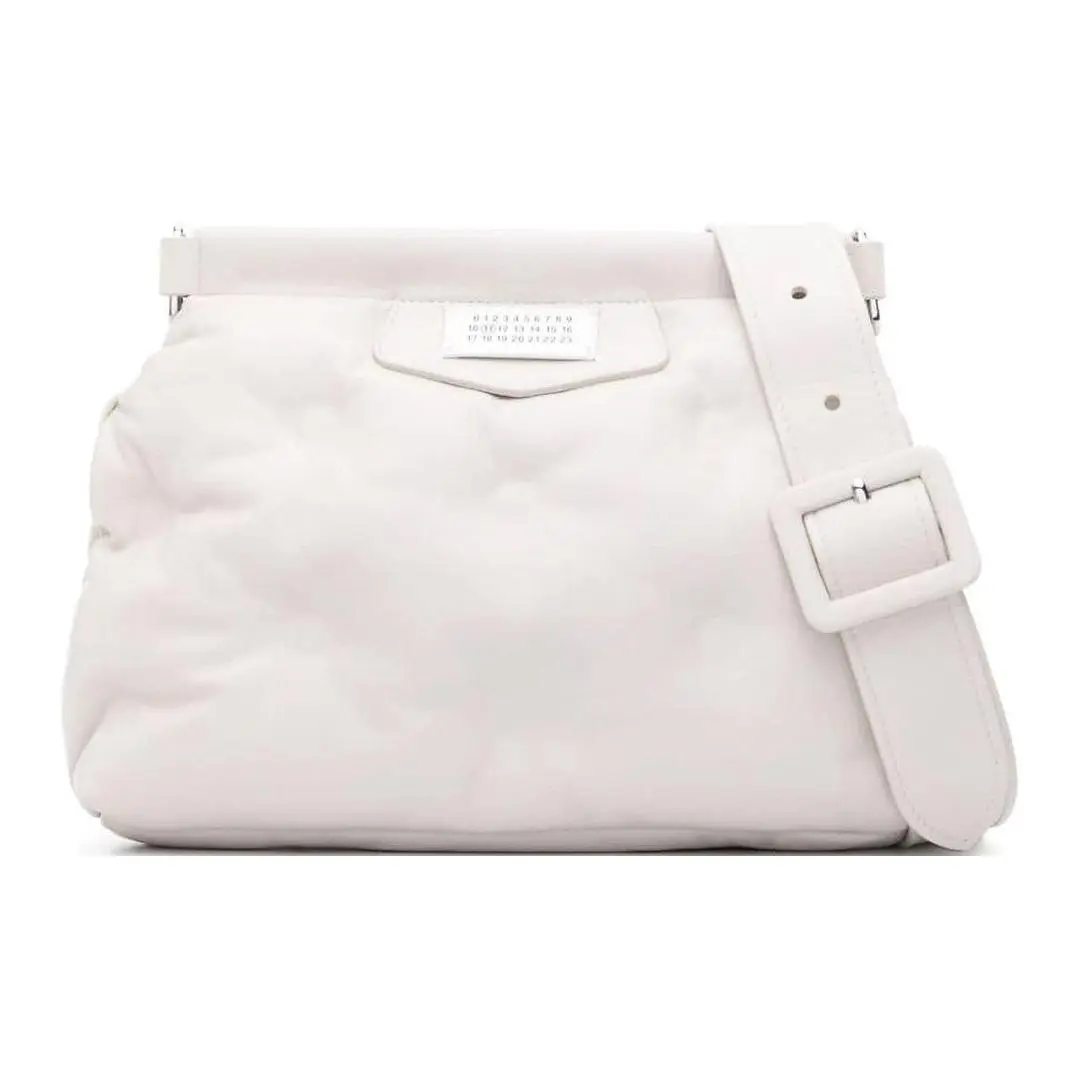 Maison Margiela Glam Slam Calfskin Crossbody Bags Small Women's Nude Multicolor Neutral