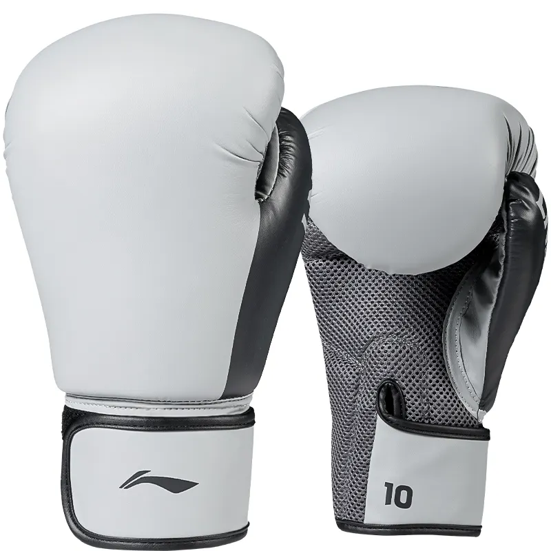 Li Ning, breathable comfortable boxing polyurethane synthesized gloves for training for men and women