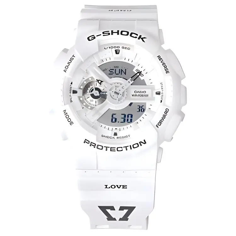 CASIO Analog Digital Display 200m Waterproof Quartz Movement Resin Strap Watch Men's Watches