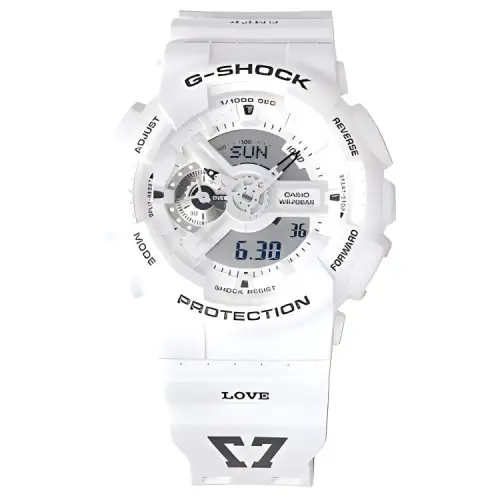 CASIO / 200m Waterproof Quartz Movement Resin Strap Watch Men's Watches White Dial
