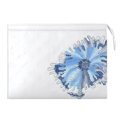 LOUIS VUITTON X Yayoi Kusama Pochette Voyage White