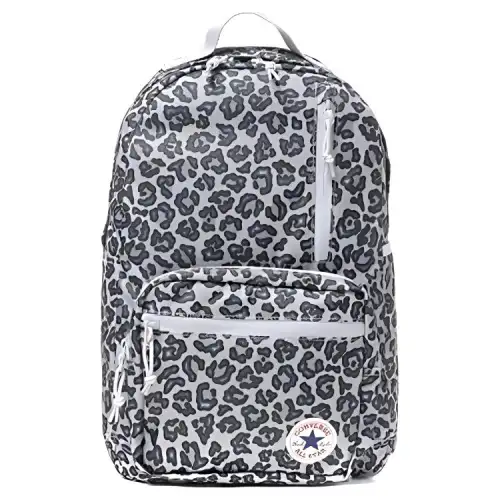 Converse Polyester Backpack Regular Unisex Gray White