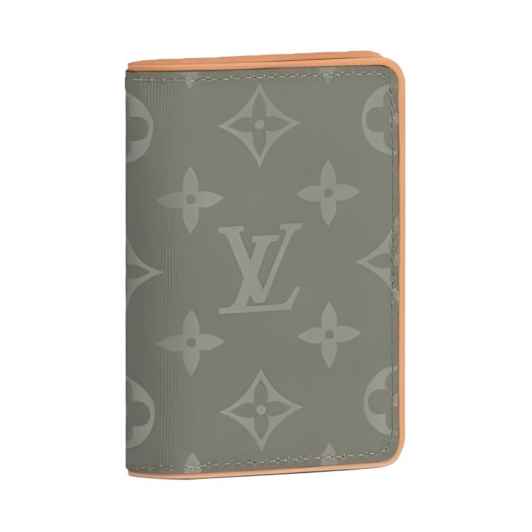 Мужской кошелек Louis Vuitton (серый) — фото 1