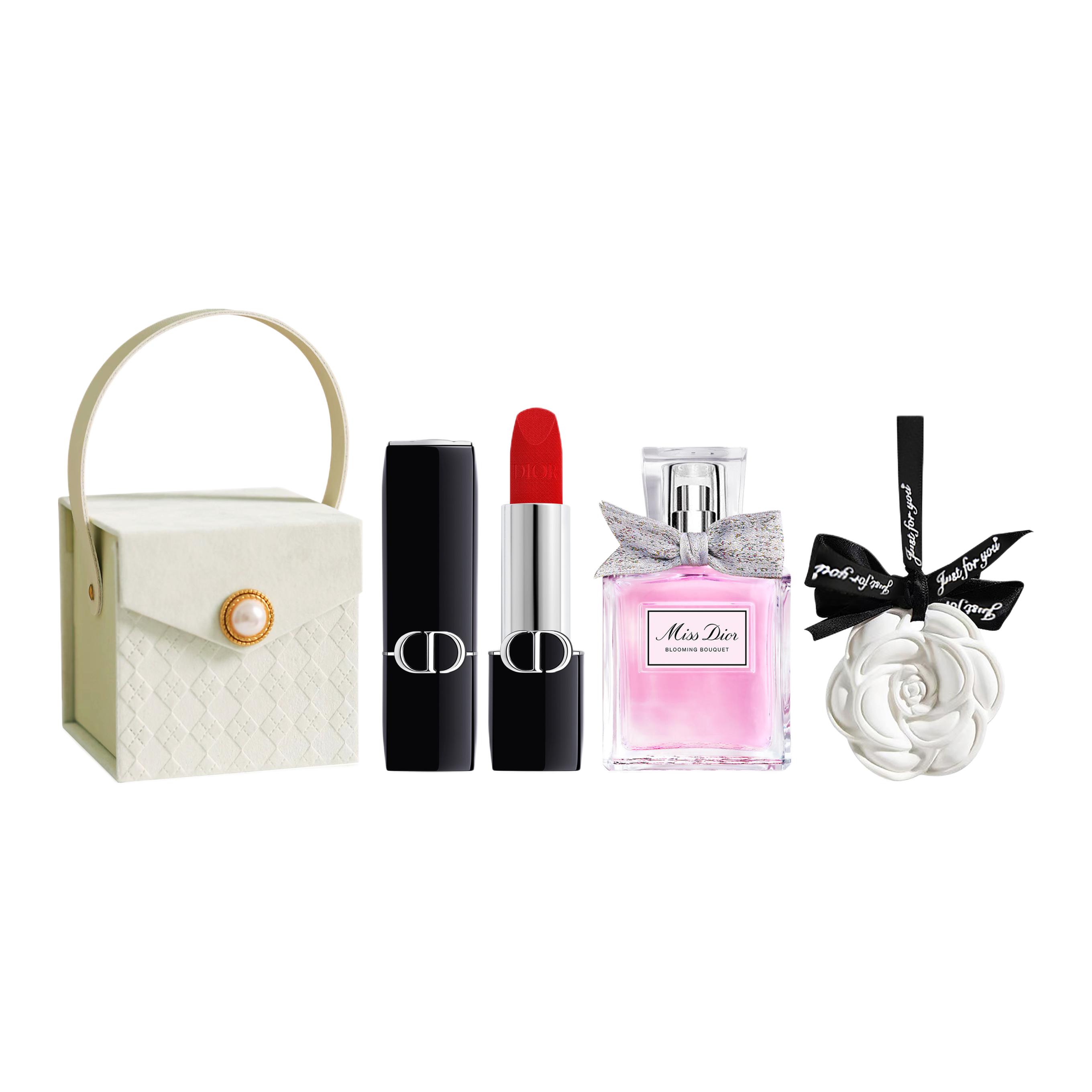 DIOR Lipstick, perfume, mountain tea, gift box, makeup primer, velvet set, Chanel style