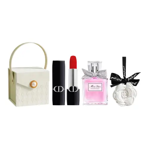 DIOR Lipstick, perfume, mountain tea, gift box, makeup primer, velvet set, Chanel style