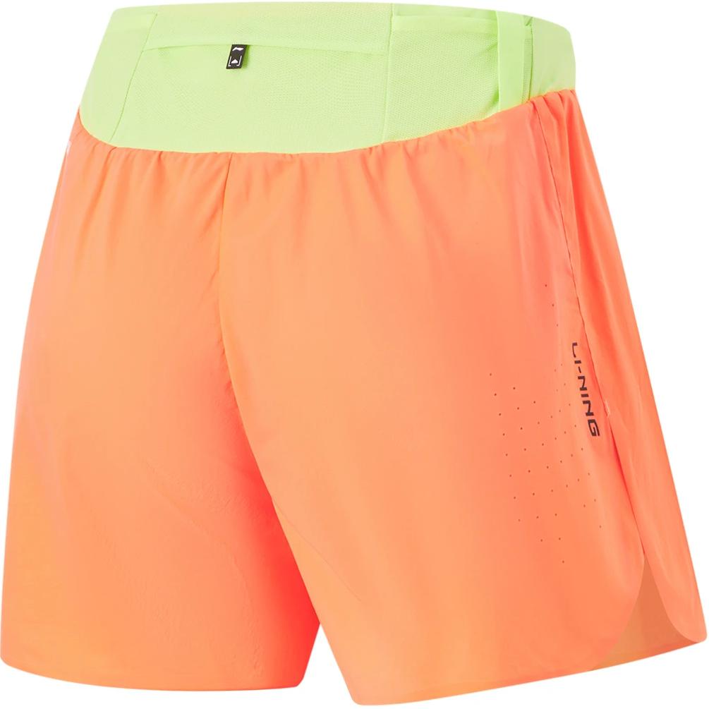 Li Ning Running Collection Sports Shorts Men’s Fluorescent Melon Orange